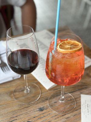 Aperol spritz & Cabernet