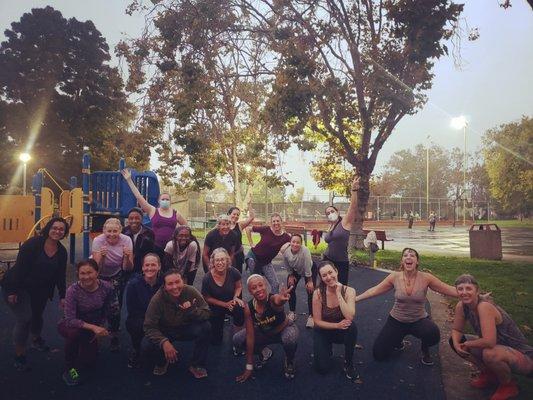 Some of the Zumba Crew at my Outdoor Class @ Bushrod Park. CardioWithCarah.com