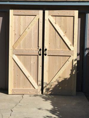 Barn style doors