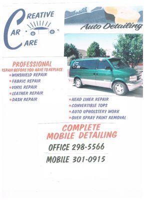 Mobile Auto Detailing And upholstery Repairs