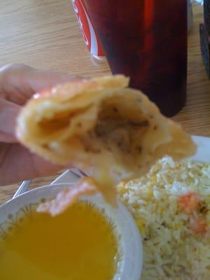 Bad Pic, but inside of Egg Roll