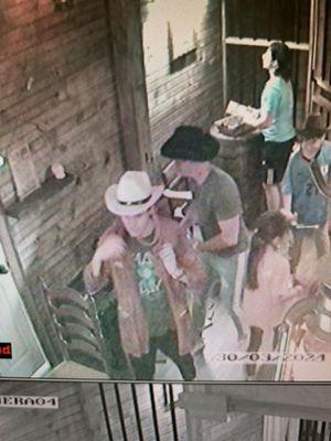 CCTV of my family in the true grit escape room!