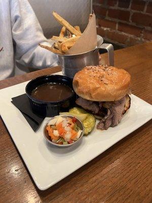 Prime Beef on Weck Grilled Sandwich