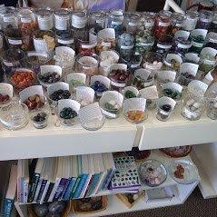 Super large selection of tumbled stones and books on Crystals