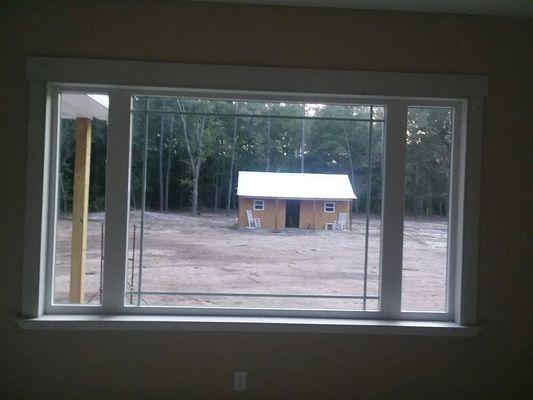 Finish work on bay window trim