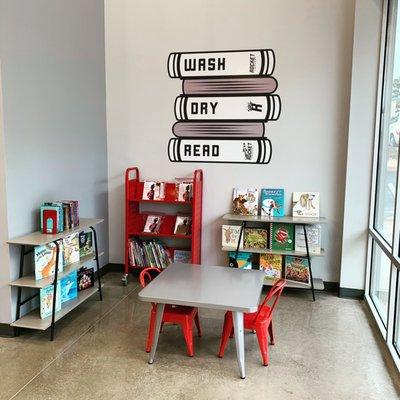 Kids area with books