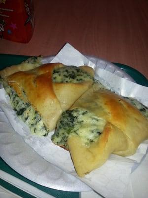 Spinach & cheese alone.