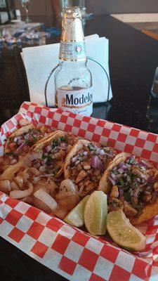 Cerveza and tacos