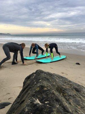 Adventures in Malibu surf lesson with Jason