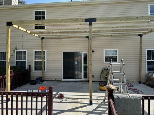 Pergola install