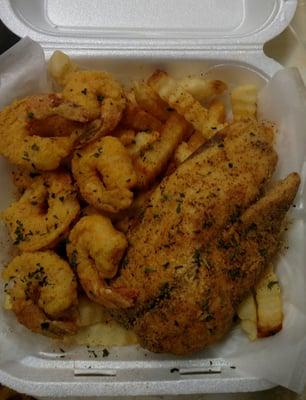 Fish, Shrimp & Fries Fried with perfection