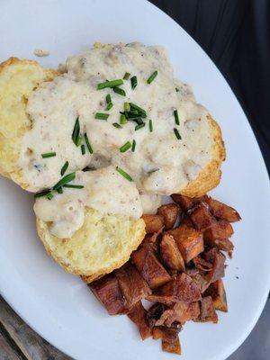 Biscuits and gravy