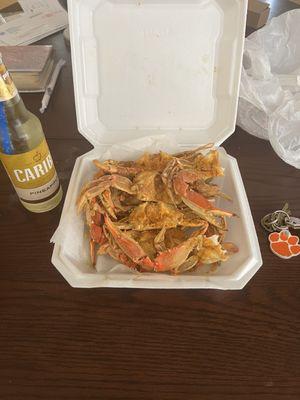 Delicious Fried Blue Crabs