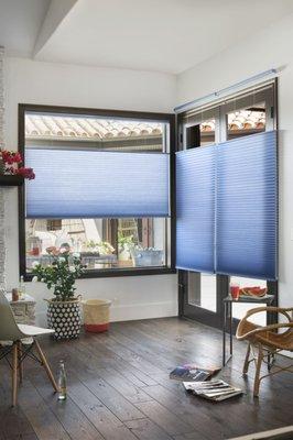 Colorful Top Down/Bottom Up Cellular Shades