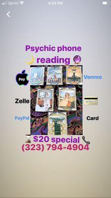 Phone reading special