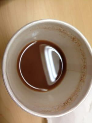 The "creamy dream" hot chocolate I paid $1.10 for. Ghastly!