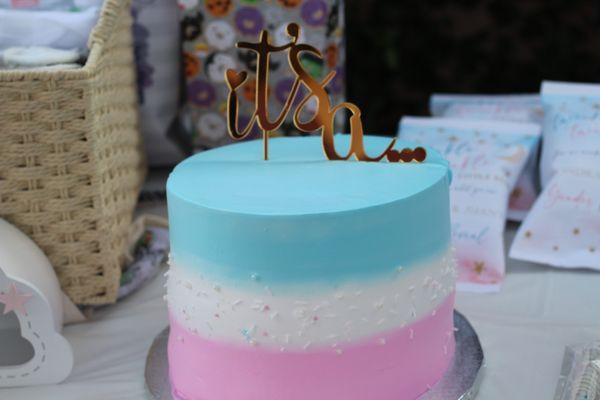 They made this cake for my gender reveal back in November 2022. Loved it!