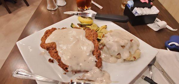 HUGE Chicken Fried Steak!!