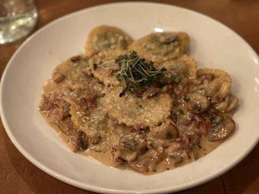 Mushroom Ravioli Special