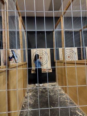 Our first time Axe throwing! Super fun