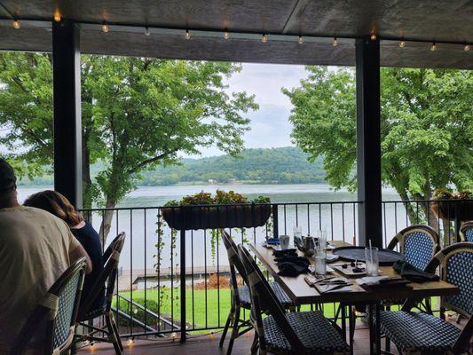 View from the upper patio