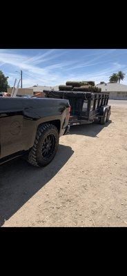 Loaded and ready to rock! Sod install