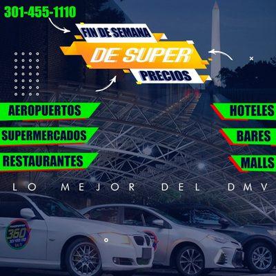 Los fines  de semana  son de descuentos con transporte 360 
Llamanos  301 455 1110 
Ho si  prefieres  vía  WhatsApp