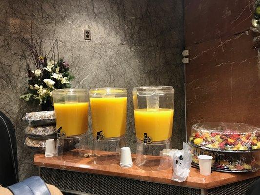 Juice Station for Breakfast Catering