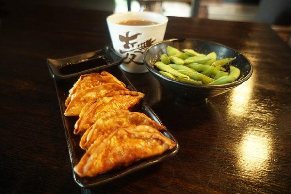 Pork Gyoza & Edamame