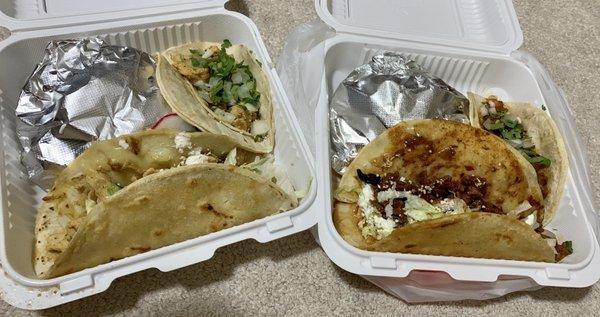 Taco, Tostada and empanada Combo