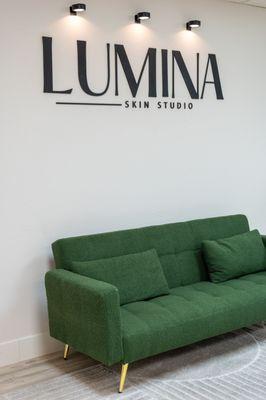 Lumina Skin Studio waiting room