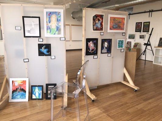 Looks like they've expanded the upstairs to have a space for art shows! Currently displaying work from Kennedy HS students.