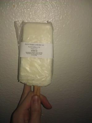 Coconut popsicle delicieux