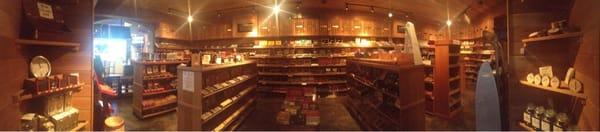 Panoramic view of the humidor