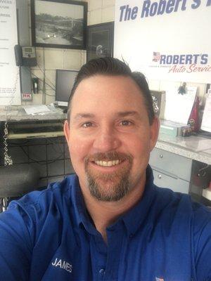 James - our General Manager, loved by so many customers! Master ASE Technician.