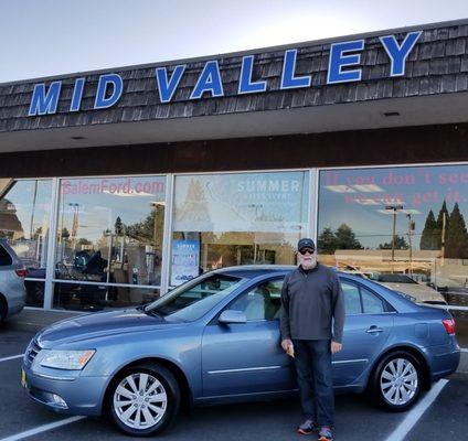 Jack rode the train from Seattle to Salem, where we picked him up, to purchase this 2009 Hyundai Sonata for he and his wife, Carolyn!!