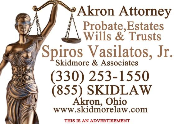 Akron Probate & Estate Attorney Spiros Vasilatos, Jr.  Akron, Ohio