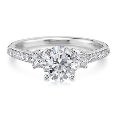 Custom Engagement Ring. Custom Made At Charleston Alexander Jewelers.