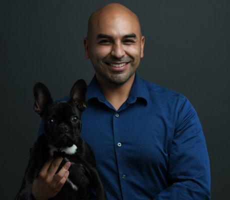 Dr. Lopez & Tootsie, one of his patients.