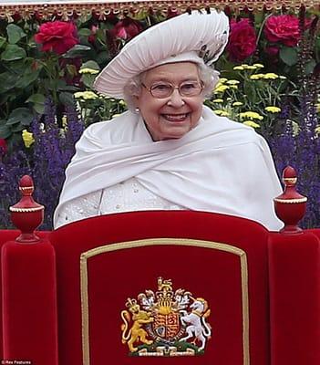 Hand & Lock's embroidery for the Queens Barge during the Diamond Jubilee celebrations