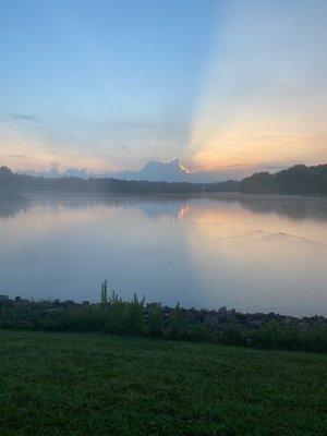 Came Creek Park Lake at sunrise.