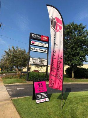 Road frontage signage 220 Edgefield Rd. North Augusta, SC 29841 803-426-8882