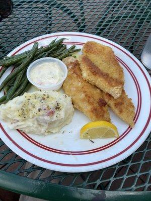 Minnesota Friday Walleye fish fry! Some of the most tasty fish I've ever had.  Cheers!