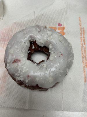 Frosty Red Velvet Specialty Donut-very delicious