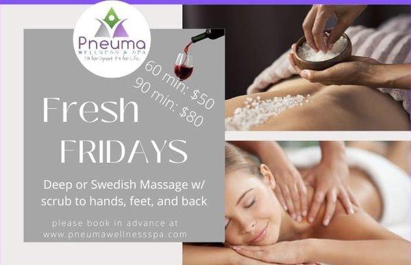 Fresh Friday & Back Scrub