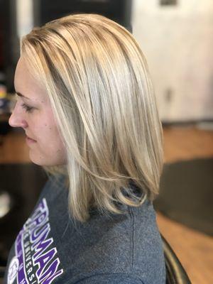 Cut and color (base and highlight) done by Lauren