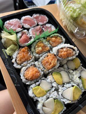 Tuna Roll, Spicy Salmon Roll, White Tuna Roll