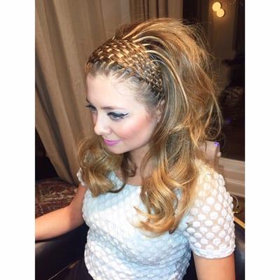 What a doll! Basket weave braid on miss thang by Roza!