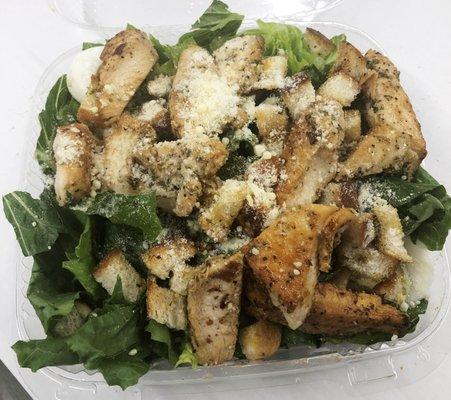 Outstanding Grilled Chicken Caesar Salad
 The portions are HUGE!