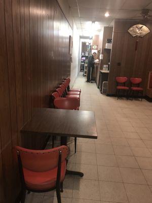 Dining room and order area